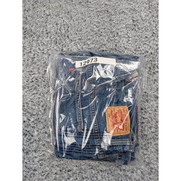 Levis 515 Jeans Womens 16 Blue Denim Capri Medium Wash Distressed Classiccore - Picture 9 of 9